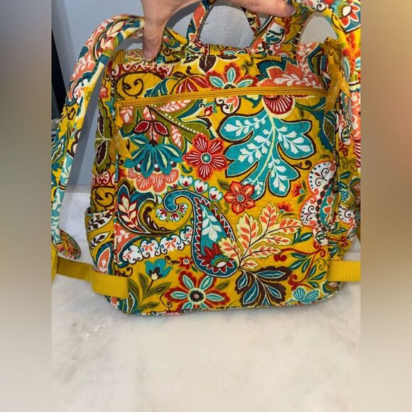 Provencal Backpack- Vera Bradley Double Zip - Picture 14 of 16